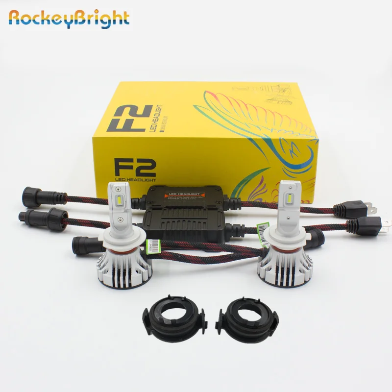 

Rockeybright 12000lm 72w H7 led Headlight + Bulb Adapters Holders For BMW E46 325ci 325i 330ci 330i M3 328Ci 323i led H7 Adapter