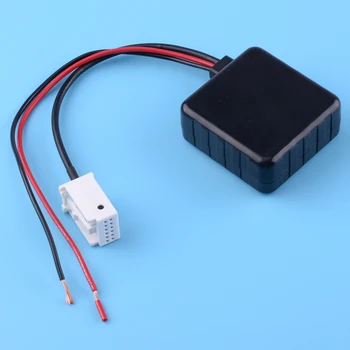 

beler Black ABS Bluetooth Radio Stereo 12V AUX Adapter Receiver Filter Fit for BMW E60 E61 E62 MINI 525i 528i 2004 2005 2006