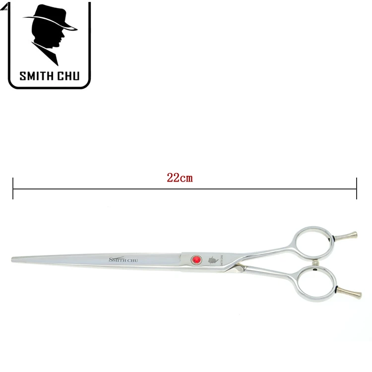 8,0 дюймов Smith Chu большие ножницы для стрижки домашних животных Япония 440c прямые ножницы для волос кошек собак инструменты для животных LZS0039