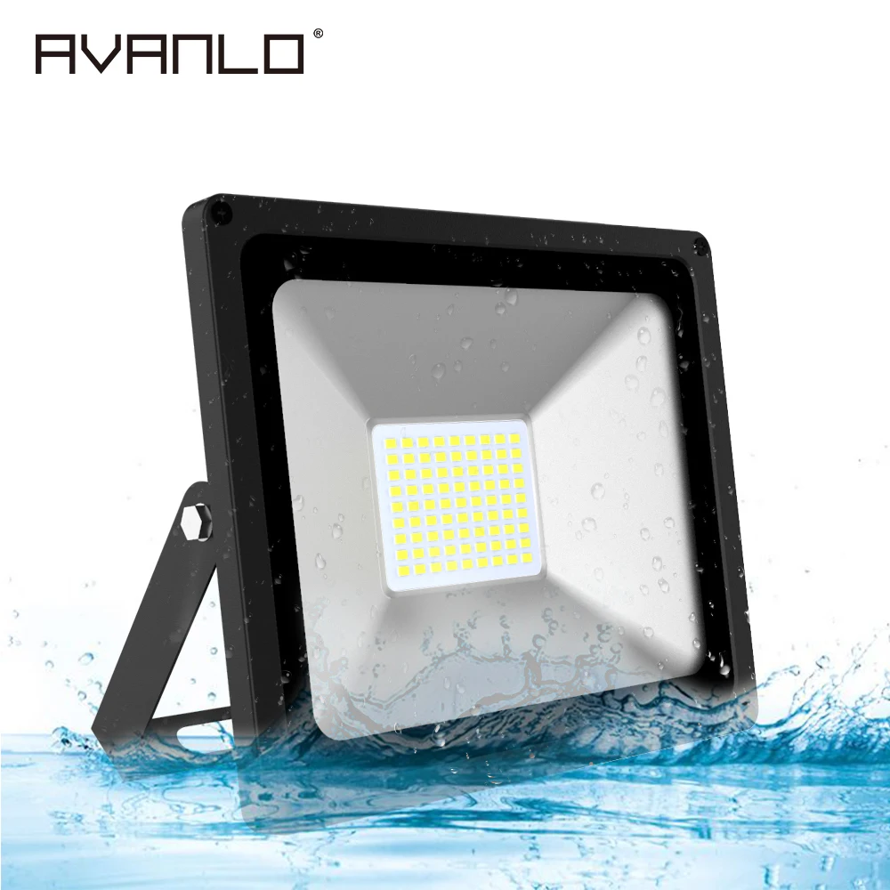 Led Flood Light AC110V/220V Outdoor Spotlight Floodlight 50W Wall Lamp Reflector IP65 Waterproof Garden Lighting