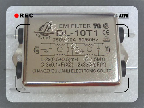 

[ZOB] Jianli EMI power filter switch DL-10T1 --5PCS/LOT