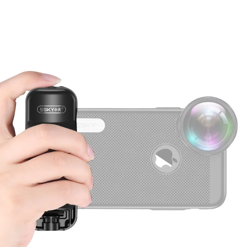 

Anti-Shake Handle Grip Rig Bluetooth Shutter Remote 1/4'' Thread Tripod Mount Clamp for iPhone Samsung s7 Xiaomi