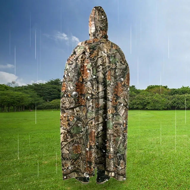 US $9.21 3 In 1 Raincoat Backpack Waterproof Rain Coat With Hood Hiking Cycling Rainwear Poncho Outdoor Camp
