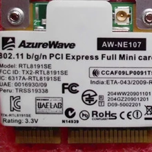 AzureWave AW-NE104H AW-NE107H RTL8191SE 150 Мбит/с Половина мини PCIe PCI-Express Wlan Беспроводная Wifi карта