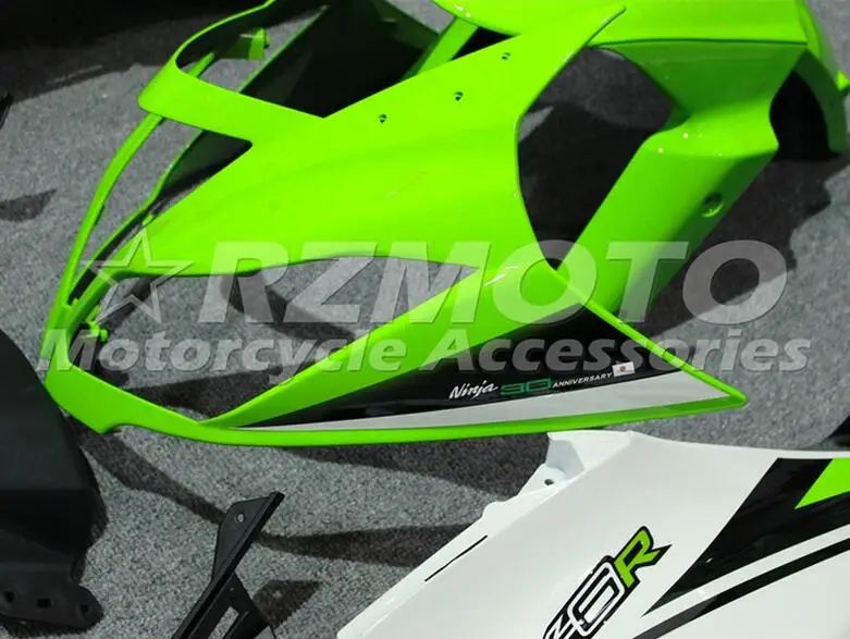 Abs Обтекатели комплект подходит для kawasaki Ninja ZX6R 636 599 2013 6R 13, 14, 15, 16, 17, ZX-6R зеленого, белого и черного цвета на заказ