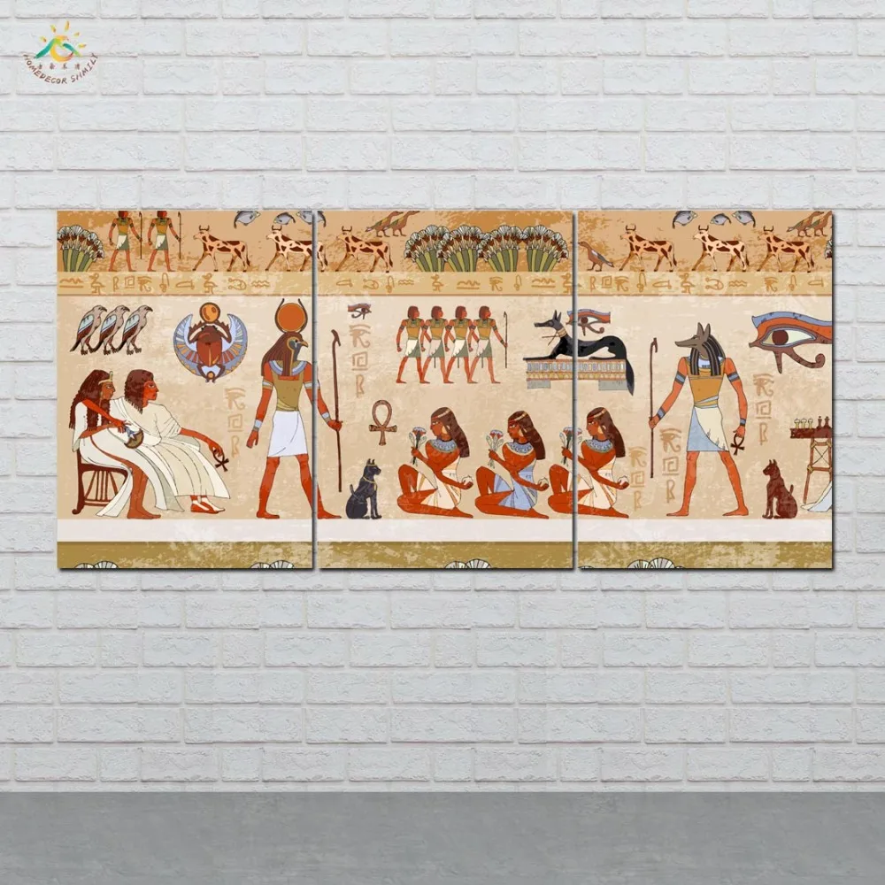 Egyptian Murals Wall Art HD Prints Canvas Art Painting Modular Picture And Poster Canvas