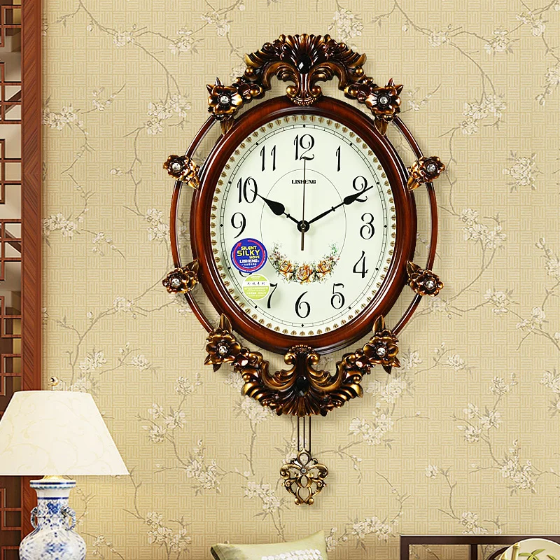 Retro Large Pendulum Wall Clocks A-40.5X68cm  