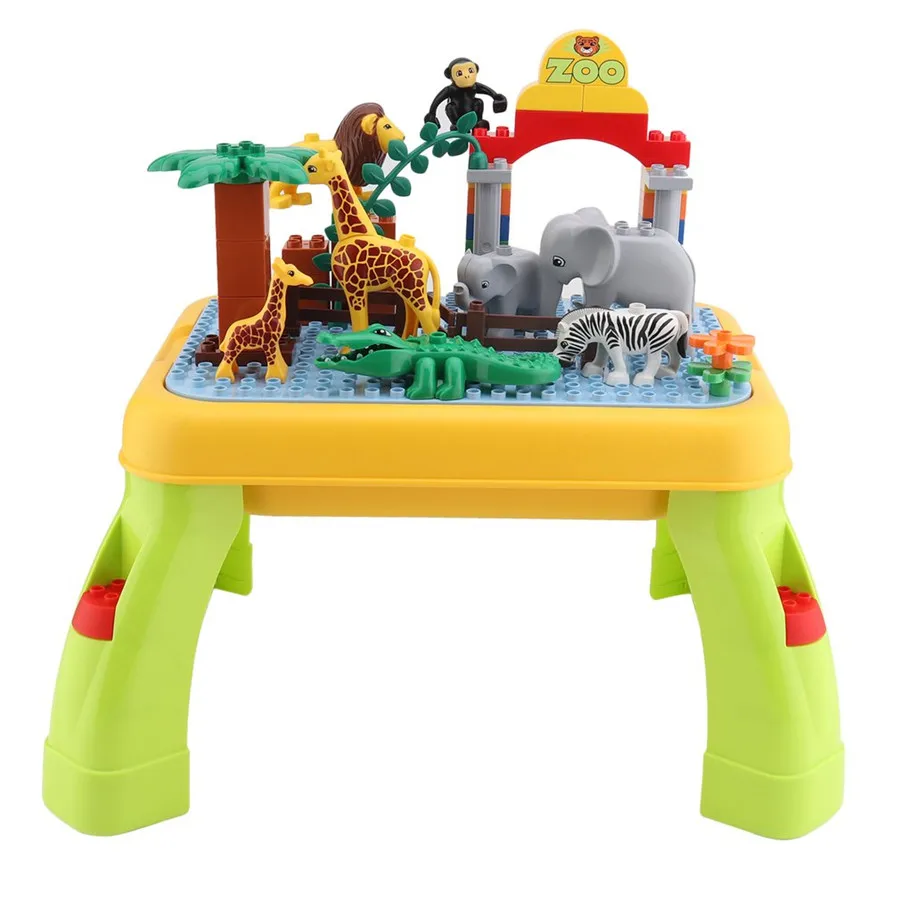 DIY Ball Track Bricks Kids Toys Building Blocks Storage Table DIY Ball Track Bricks Kids Toys Building Blocks Storage Table