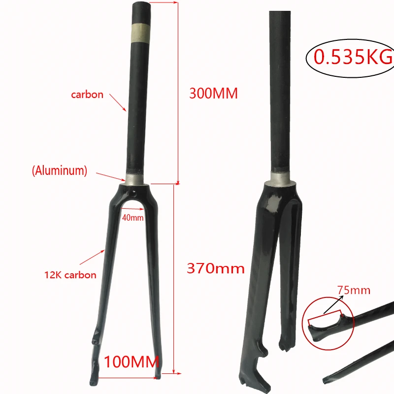 

For carbon road All bicycle fork 700c full Carbon Fiber accessories Bike Fork Tapered disc brakes udBlack bicycle parts