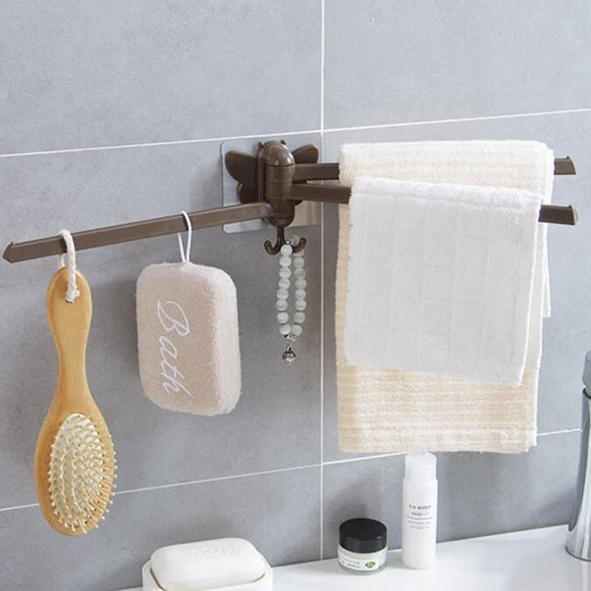 Полотенцесушитель 180 градусов вращающаяся стойка для полотенец Ванная Кухня настенный держатель для полотенец полированная стойка аксессуар