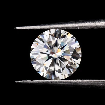

3pcs Test Positive EF Color White 5.0mm 0.5ct Round Brilliant Cut Loose Moissanites Gemstone for Making Engagement Rings Jewelry