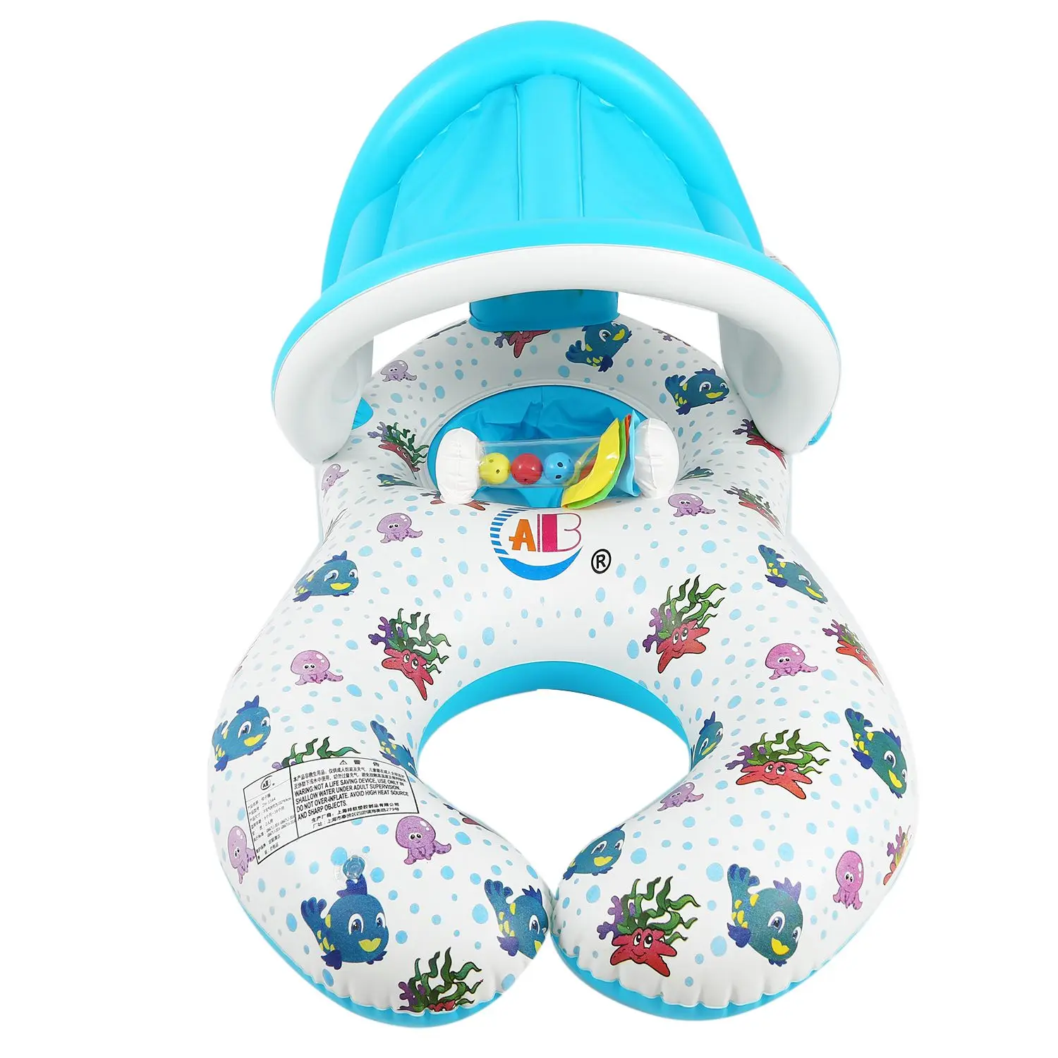 Безопасное мягкое Надувное плавающее кольцо для мамы и ребенка, детское сиденье, двойной человек, плавательный бассейн