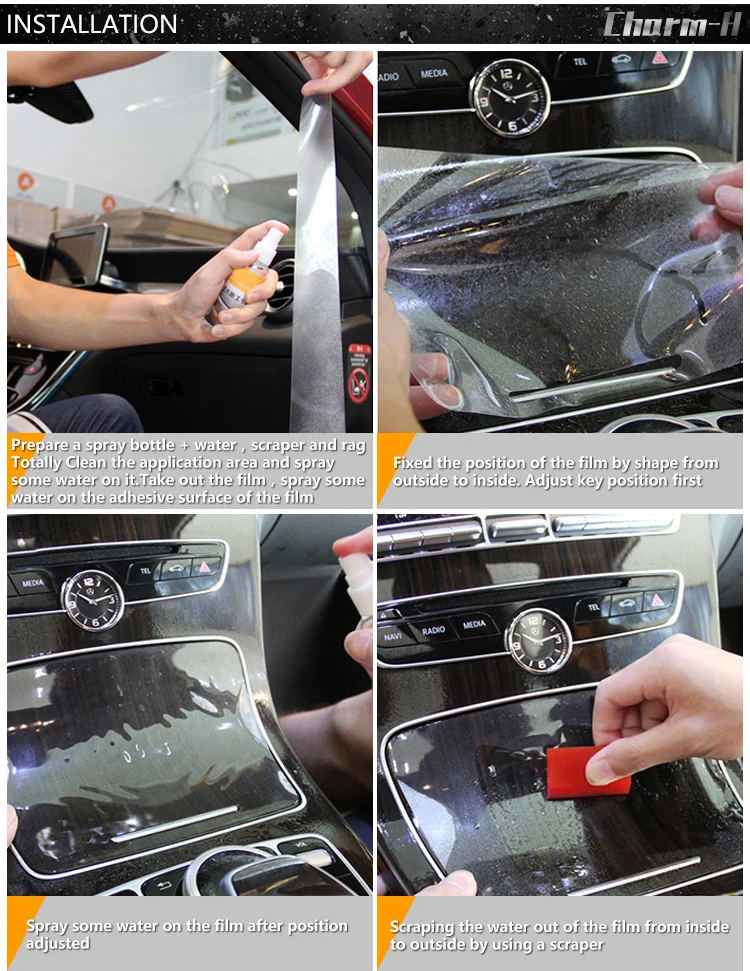 Автомобильная внутренняя отделка приборной панели CD панель прозрачная краска ТПУ Защитная пленка для бюстгальтера наклейки для BMW 5 серии 525i 530i 540i G30 RHD
