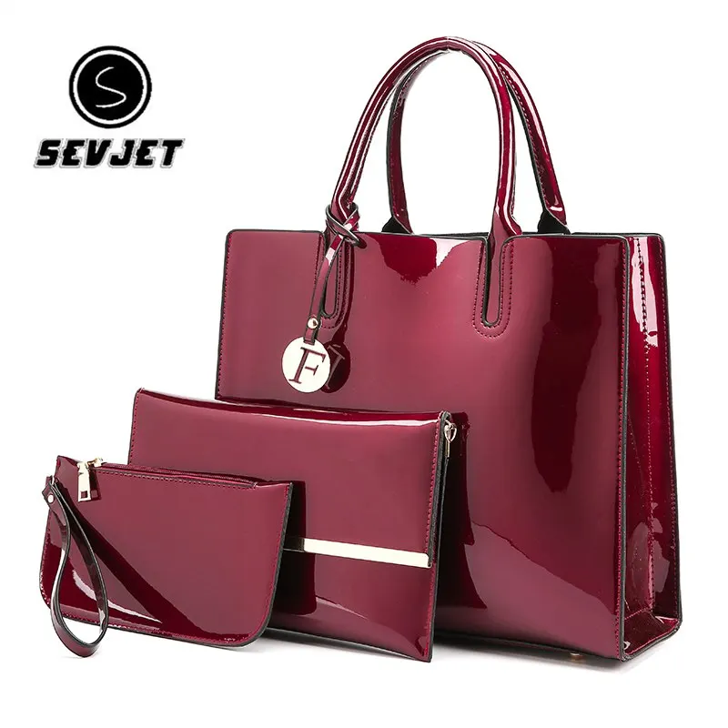 

3 Pcs Pu Leather Handbags for Women 2018 Large Tote Bags Ladies Shoulder Bag Handbag Messenger Bag Purse Sac a Main NB460