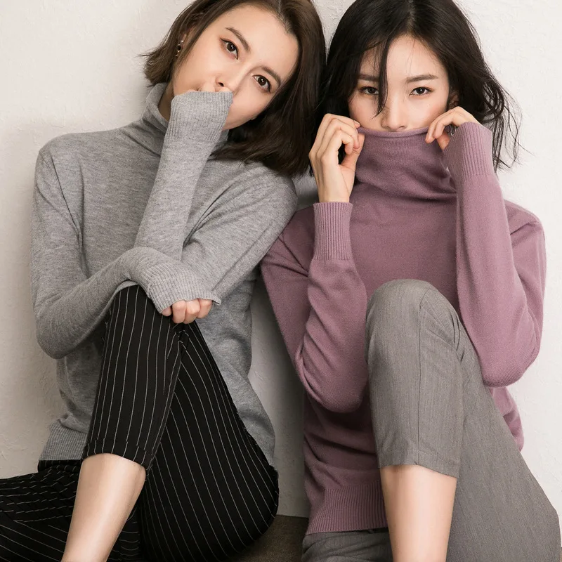 Korean Sweater Turtleneck Street Wear Outfit OG0702