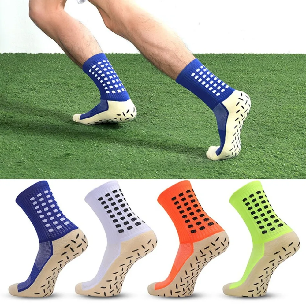 Breathable Elastic Anti Slip Men Male Football Socks Soccer Sports