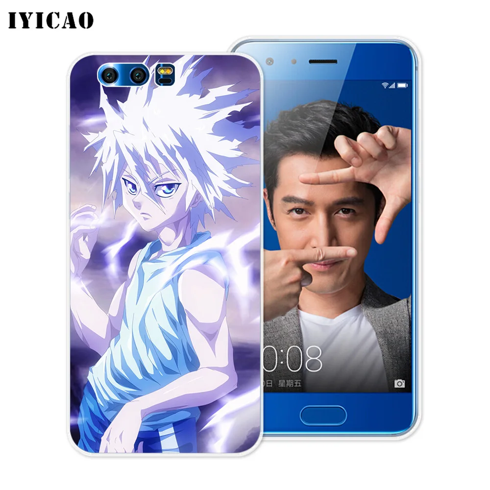 Мягкий силиконовый чехол IYICAO Killua Zoldyck hunter x Для Huawei Y9 Y7 Y6 Prime 2018 Honor 8C 8X 8 9 10 Lite 7X 7C 6A 7A