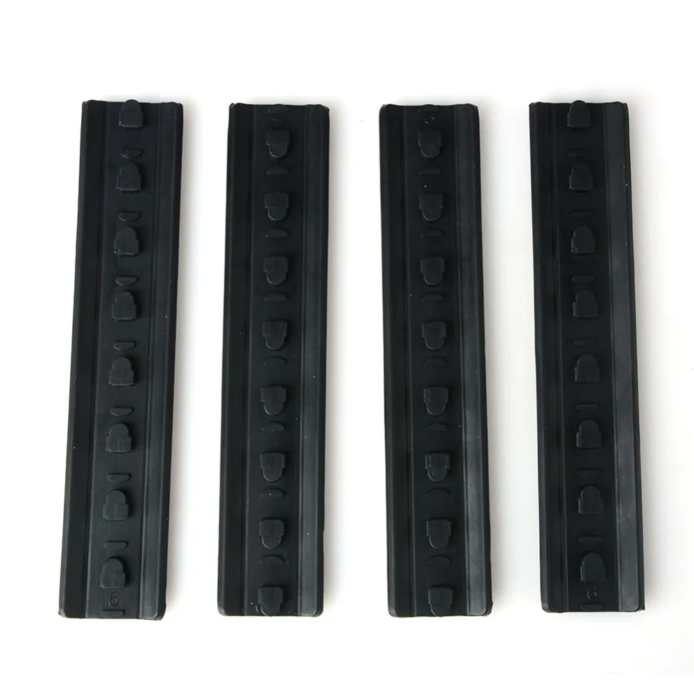 

A type black 4 pieces Tactical KeyMod Rubber soft Rail Cover
