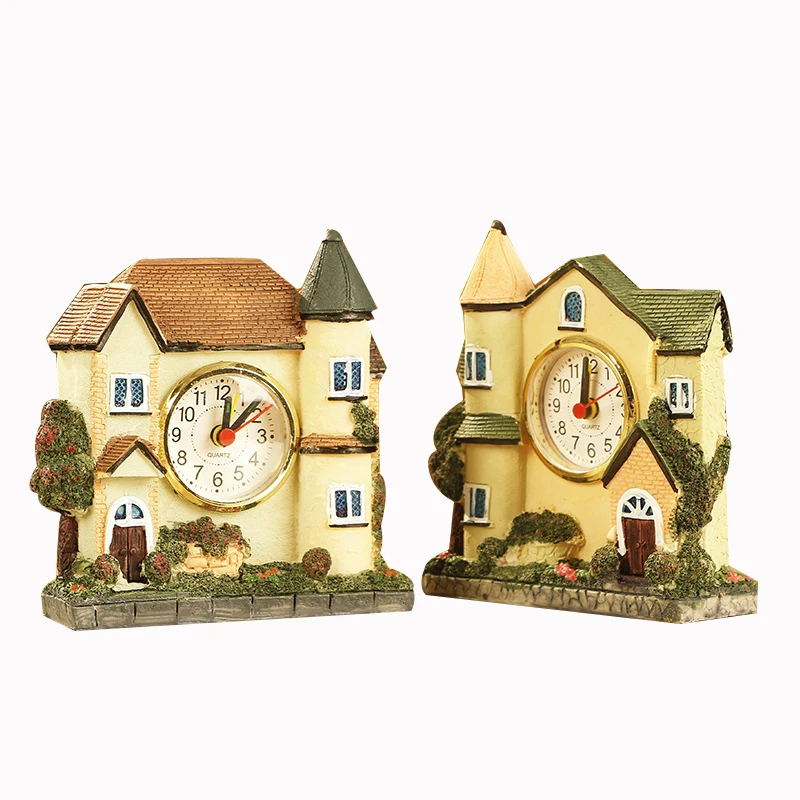 Modern Creative Villa Electronic Digital Clock Unique House Model Alarm Clock Cool Children Bedroom Elektronik Saat despertador