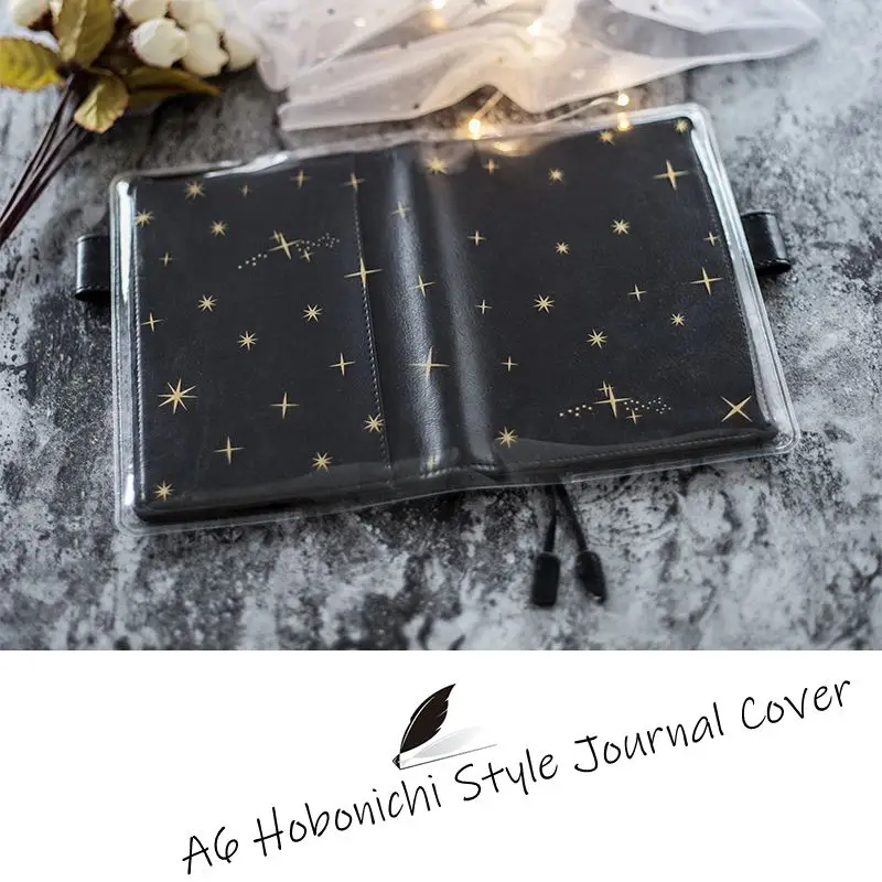 

Shining In The Darkness A6 Hobonichi Style Journal Cover Suit For Standard A6 Fitted Paper Book