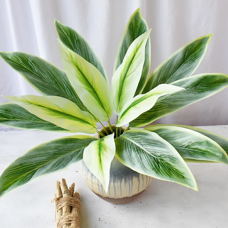Artificial Fake Plastic Green Long Leaves bracketplant Grass Plant Home BonsaiJH Artificial Fake Plastic Green Long Leaves bracketplant Grass Plant Home BonsaiJH