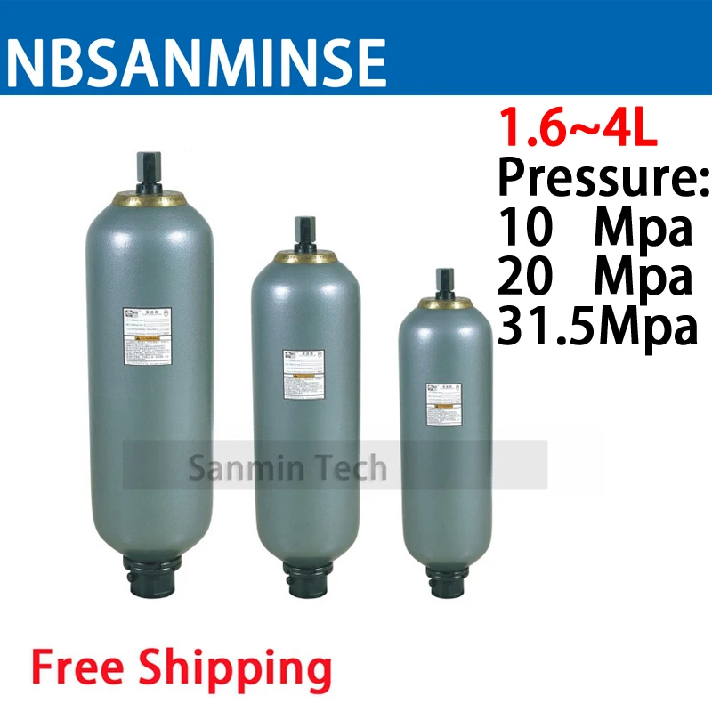 NXQ 1.6 ~ 4L National Standard Accumulator Bladder Accumulator Thread Connection Hydraulic Accumulator High Quality Sanmin NXQ 1.6 ~ 4L National Standard Accumulator Bladder Accumulator Thread Connection Hydraulic Accumulator High Quality Sanmin