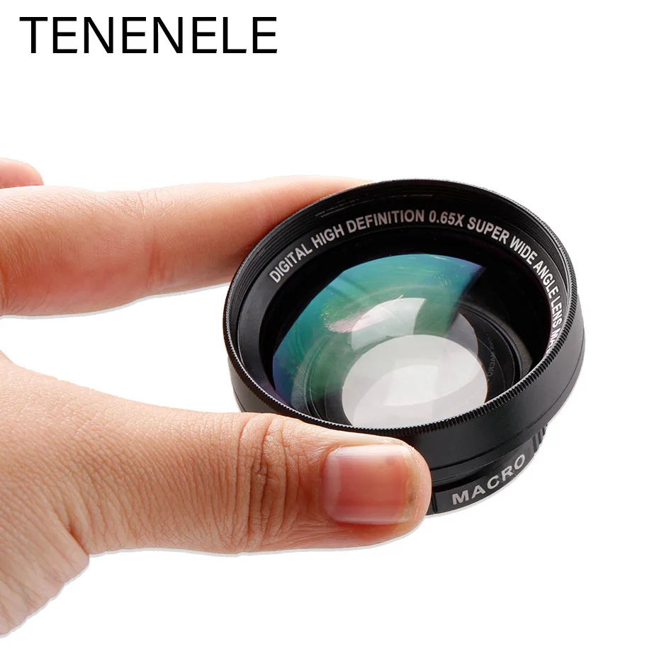 TENENELE объектив для камеры Canon 0,65X37 мм MF широкоугольный объектив макро оптика стеклянные линзы для Nikon sony Pentax аксессуары для камеры