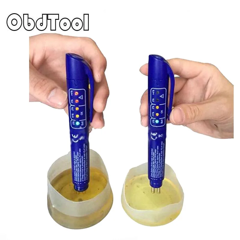 

ObdTool FT123 Brake Fluid Tester for DOT3/DOT4/DOT5 Car Testing Pen Mini Indicator Electronic Brake Fluid Liquid Diagnostic Tool