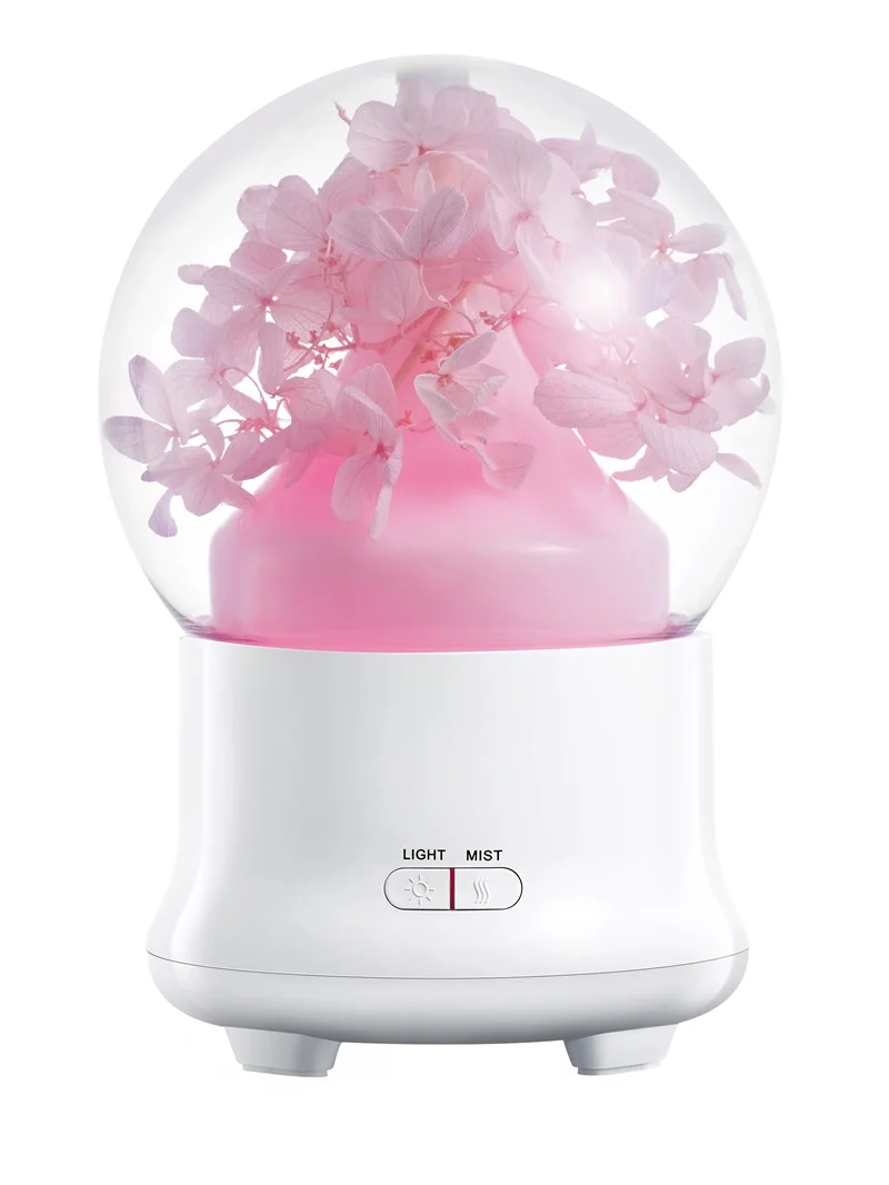 Eternal Flower Pink Вечный цветок Арома диффузор 100 мл эфирное масло диффузор ароматерапия ультразвуковая увлажнитель воздуха для дома офиса спальни - Цвет: Eternal Flower Pink
