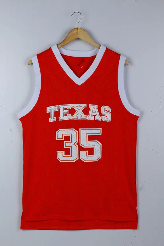 

Texas Longhorns Kevin Durant 35 Top quality Retro Throwback Stitched Basketball Jersey Embroidery US Size XXS-XXL