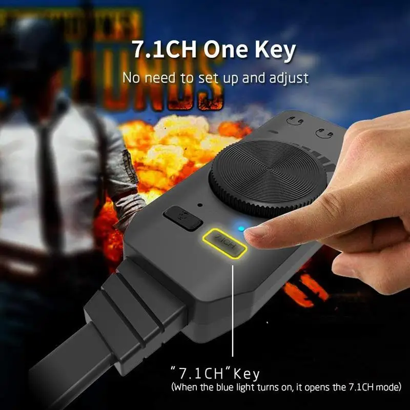Аудио Usb интерфейс Виртуальный 7,1 канал аудио Usb адаптер Звуковая карта адаптер 3,5 мм микрофон и Аудио бесплатный привод один ключ 7,1 CH EMC