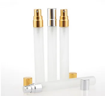 

2017 New 500pcs 10ML Parfum Frosting Travel Spray Bottle For Perfume Portable With Atomizador Perfume Rellenable Aluminium Pump