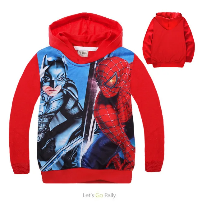 

2019 superman boys Spider-man t shirt New model style for boys Hulk superhero Batman superman Iron Man costume boys hoodie