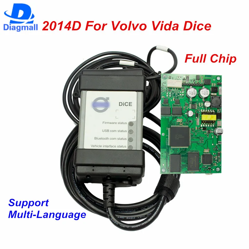 Free Ship For Volvo Vida Dice 2014D Diagnostic Tool Full Chip Green PCB Board For Volvo Dice Pro