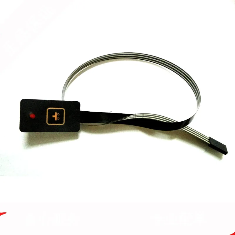 

Single 1 bond button of LED membrane switch Long push buttons keys extension cable switch