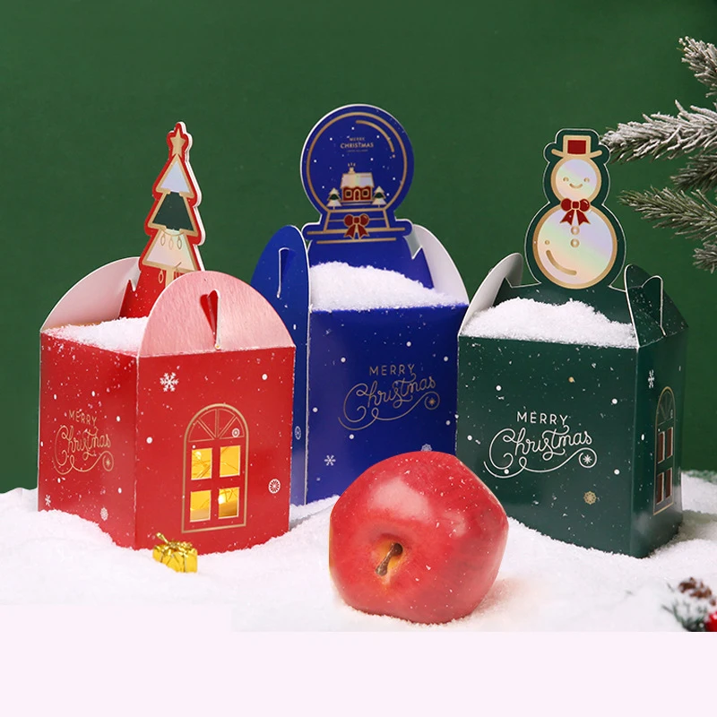 5 шт./компл. Рождественская мультяшная цветная X-mas конфетная Подарочная коробка