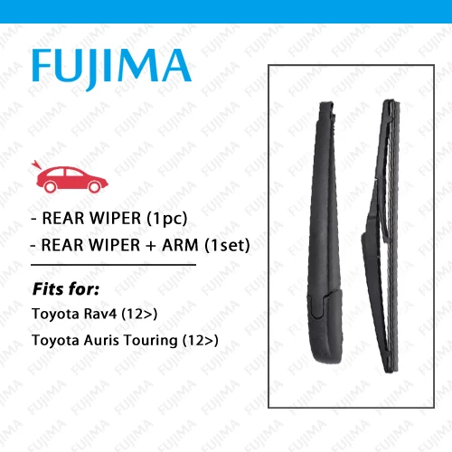 Fujima Rear Wiper Blade And Arm For Toyota Rav4 / Auris Touring (2012