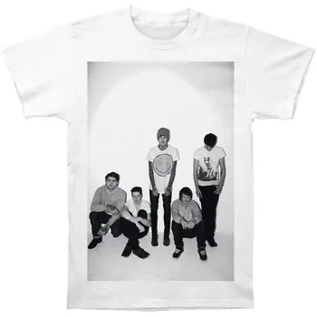 

Bring Me The Horizon Men's Group Shot T-shirt Whitesummer Hot Sale New Tee Print Men T-Shirt Top Men T Shirt Short Sleeve Round