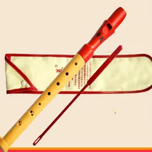 8 Holes German Soprano Half-Wood Recorder C Key High-pitched Clarinet Flute Woodwind Musical Instruments