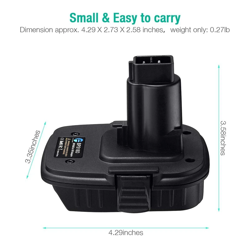 Адаптер для аккумулятора Bps18D Usb переходник Black Decker Porter кабель Стэнли 20 в