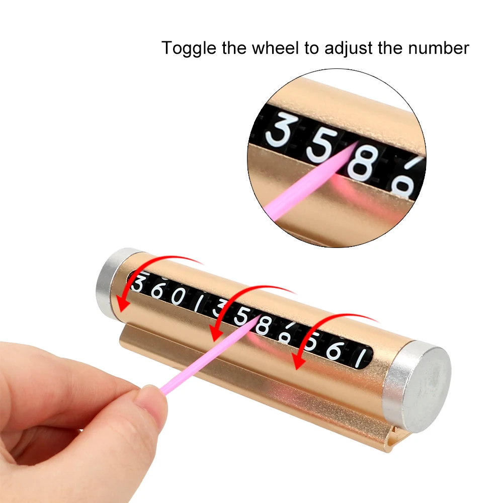FORAUTO, автомобильная Временная парковочная карта, поворотная телефонная номерная пластина, универсальный роликовый тип, вращающийся стоп-знак, мобильный телефон, номерная карта