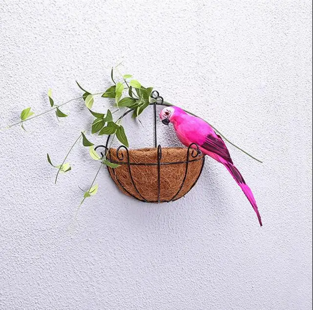 Светло-серый Ultra Lightweight Parrots With Real Feathers/Bendable Feet Garden Simulation Bird Props Creative Ultra Lightweight - Цвет: Светло-серый