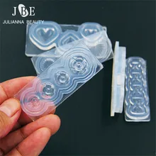 1 шт креативные силиконовые 3D формы для ногтей Сердце Морская звезда Bownot шаблон для УФ-гель для салона маникюра многоразовые DIY инструмент для дизайна ногтей