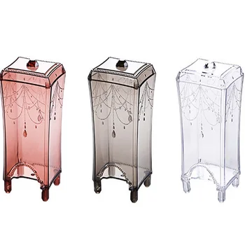 

Multipurpose Acrylic Cotton Pad Makeup Storage Box Makeup Organizer for Cosmetics Boxes Storage Organizer Make up Desk Box