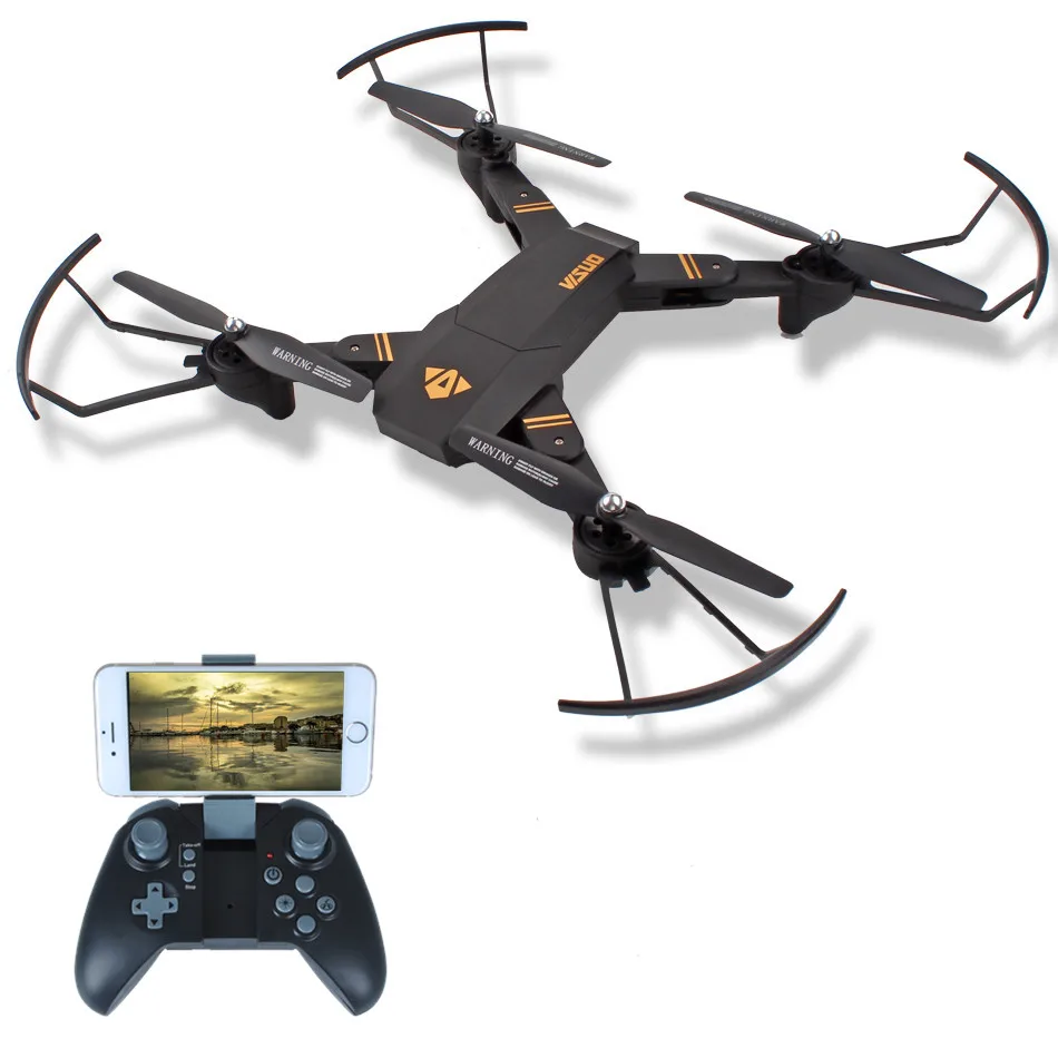 VISUO XS809HW Радиоуправляемый Дрон с камерой 0.3MP или 2MP WIFI FPV Режим высокой удержания