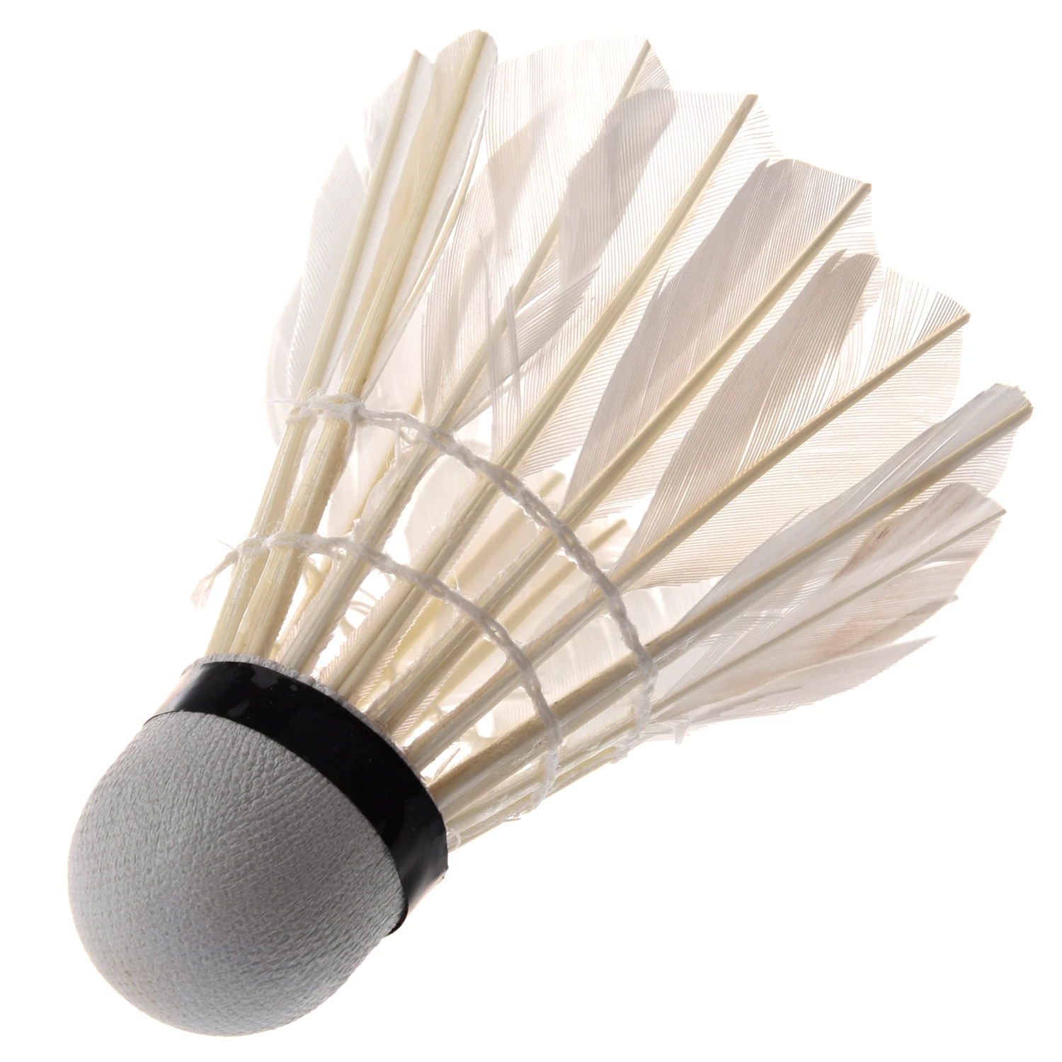 6 piezas blanco plumas volantes de Badminton 6 piezas blanco plumas volantes de Badminton
