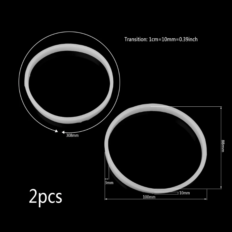 2Pcs 10cm Rubber O Shaped Replacement Gaskets Seal Ring Parts For Blender Juicer