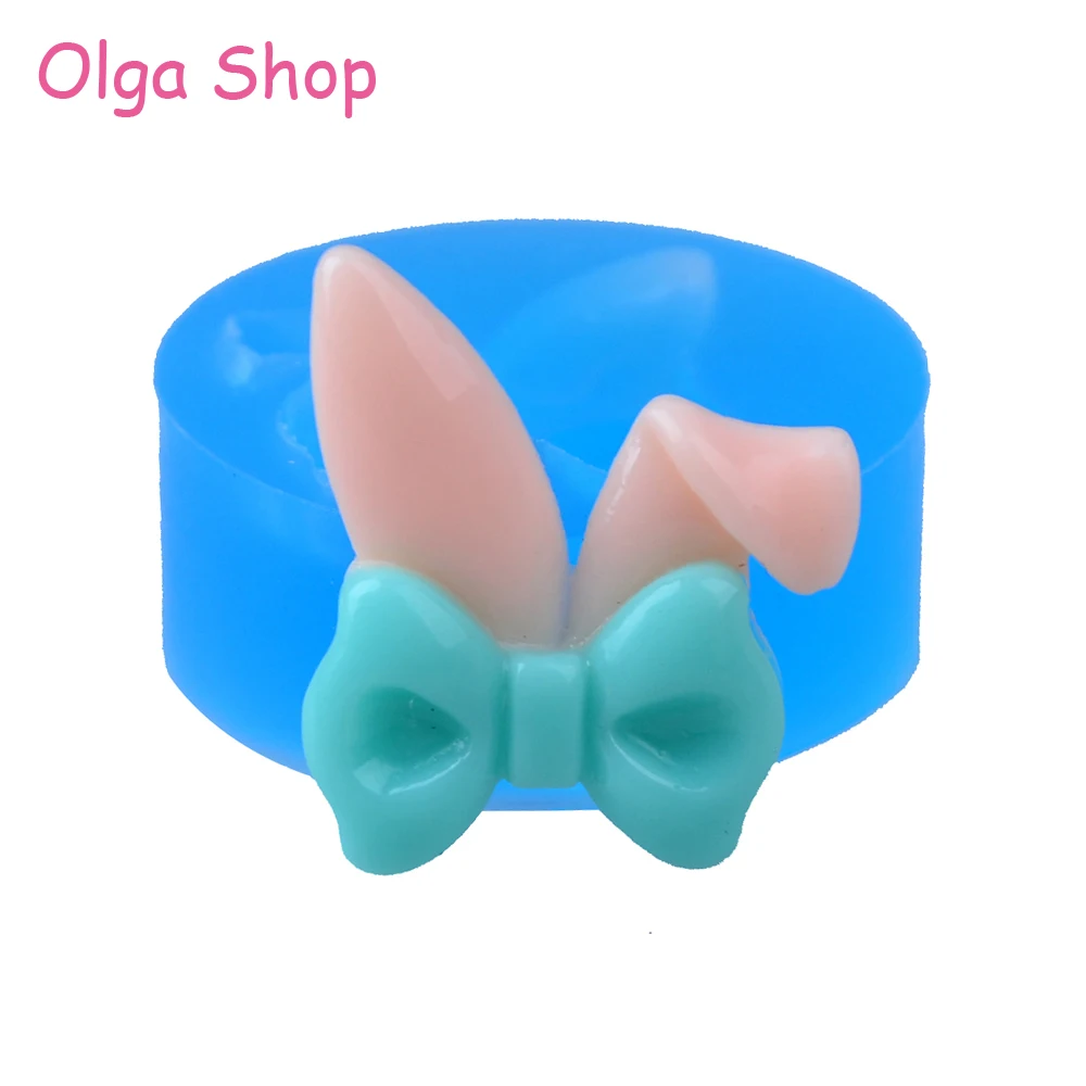 Flexible Mold Kawaii Girl Skull W// Flower Bow Resin Or Chocolate Mould