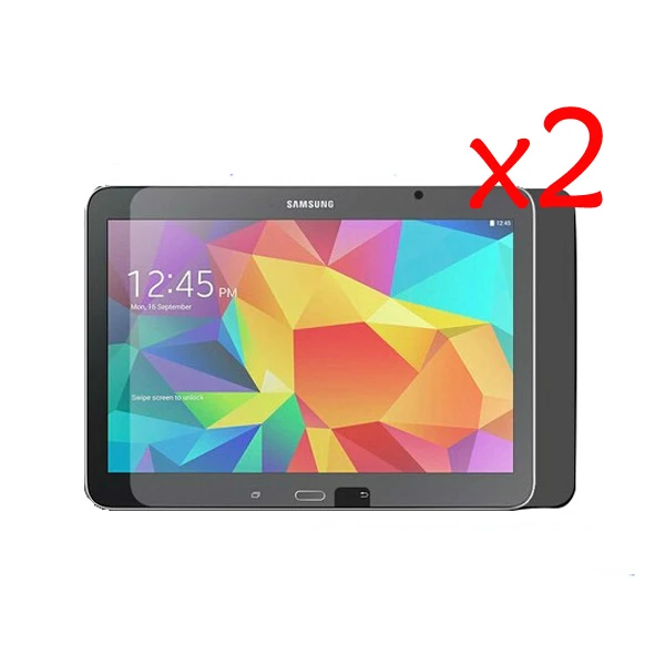 

2x Film +2x Clean Clothing, Clear LCD Screen Protector Film Guards Films For Samsung Galaxy Tab 4 Tab4 10.1 T530 T531 T535 10.1"