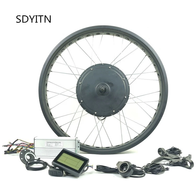 SDYITN 48V1000W набор для преобразования шин для электрического велосипеда, электровелосипед BLCD, снежный велосипед, Задняя кассета, ступица колеса, мотор с дисплеем LCD3